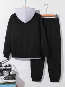 SHEIN 青少年男孩連帽衫與運動衫套裝 - 彩色 - 查看 5