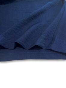 Linhara CURVE Plus Size Navy Blue Colorblock Sleeveless Shirt And Wide Leg Pants 2 Pieces Set - Multicolor - View 5