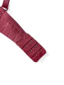 Ocili 100% Cotton Ribbed Comfortable Basic Minimalist Underwear, EasyComfort ChicAutumnCasual Women's Bra - Burgundy - View 10