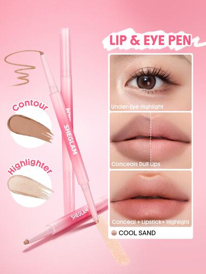 SHEGLAM Silky Glow Lip &Eye Pen Brand Beauty Cosmetic Makeup For Women And Girls