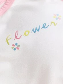 SHEIN 4件組女孩大童蝴蝶結印花可愛甜美粉色繫帶加厚內墊背心，柔軟可穿著背心上衣，適合學校體操，白色冬季可愛全白款 - 彩色 - 查看 8