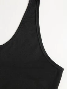 Sweetra Women's Halter 2 In 1 Short Sleeve Top, Casual Versatile Style For Daily Wear - Light Grey - View 7