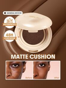 SHEGLAM Lock & Go Long-Lasting Cushion Foundation-Sandalwood Brand Beauty Cosmetic Makeup For Women And Girls - Sandalwood - View 1
