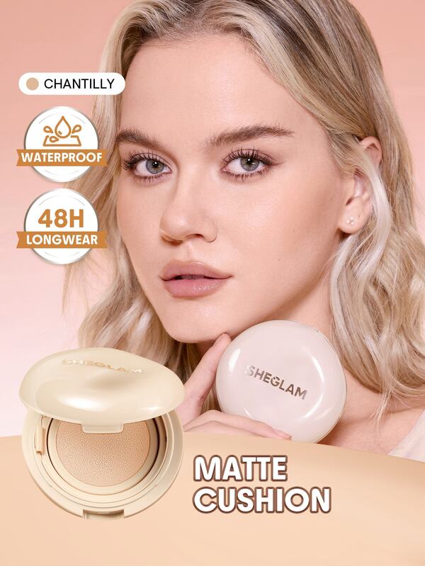 SHEGLAM Lock & Go Long-Lasting Fond De Teint Cushion-Chantilly Marque De Beauté CosméTique Maquillage Pour Femmes Et Filles