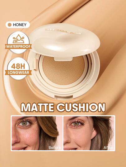 SHEGLAM Lock & Go Long-Lasting Cushion Foundation-Honey Brand Beauty Cosmetic Makeup For Women And Girls