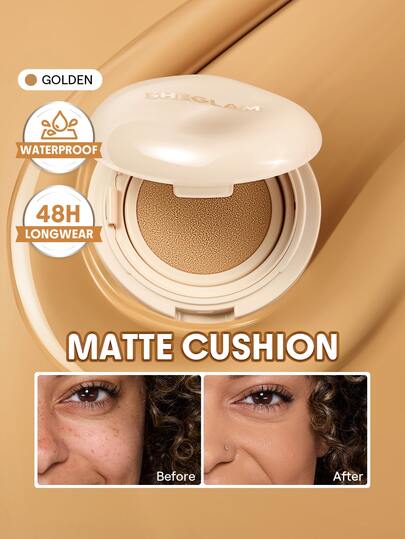SHEGLAM Lock & Go Long-Lasting Cushion Foundation-Golden Brand Beauty Cosmetic Makeup For Women And Girls