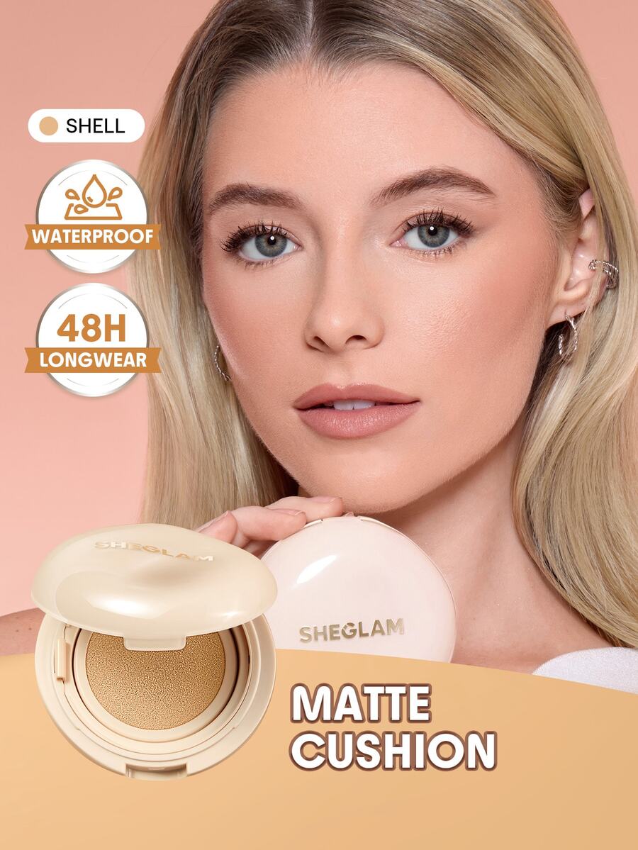 SHEGLAM Lock & Go Long-Lasting 氣墊粉餅-Shell 品牌美妝化妝品 適合女士與女孩 - Shell - 查看 1
