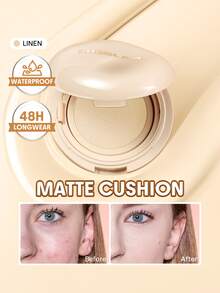 SHEGLAM Lock & Go Long-Lasting 氣墊粉餅-Linen 品牌美妝化妝品 適合女士與女孩 - 亞麻布 - 查看 1