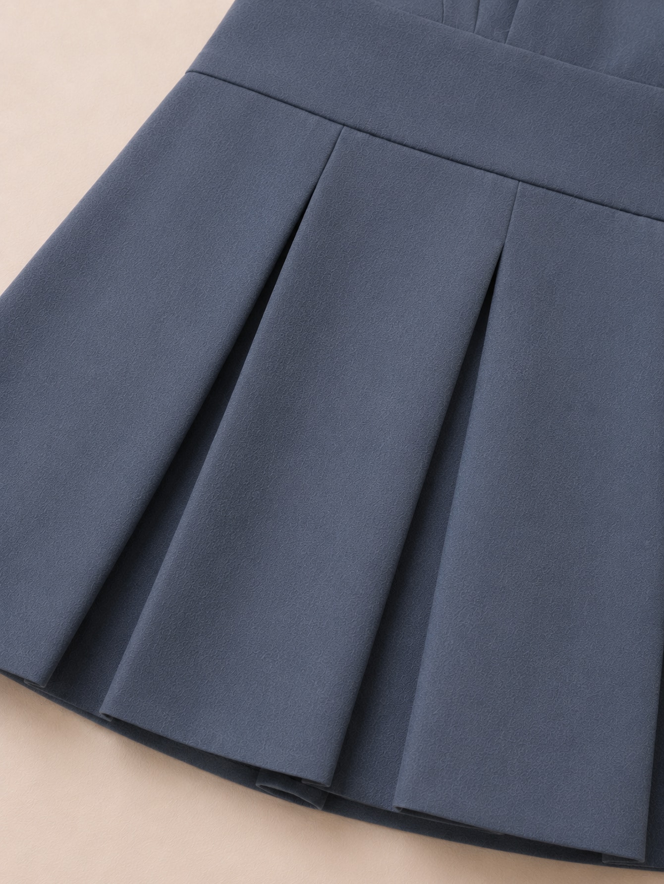 Grey Tailored Deep V-Neck Mini Dress, view 5