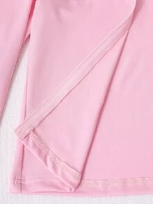 SHEIN 青少年女孩秋季穿搭 2件組/套 S號 休閒運動風極簡服飾套裝，時尚層次感，適合畢業、假期城市旅行、健身房、學校體育活動，粉色 - 粉色 - 查看 6