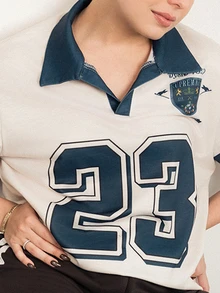 Ximena Robles Ximena Robles 女士休闲短袖T恤，夏季时尚 - 彩色 - 查看 7
