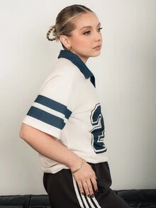 Ximena Robles Ximena Robles 女士休闲短袖T恤，夏季时尚 - 彩色 - 查看 3