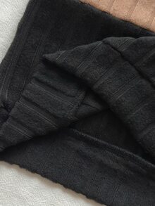 SHEIN Vintaside Kids 2件組 幼兒男童上衣+慢跑褲套裝 英倫風 白色/棕褐色/黑色拼色 羅紋針織 長袖高領 加厚 戶外 秋季 聖誕節假期 拼接設計 - 彩色 - 查看 8