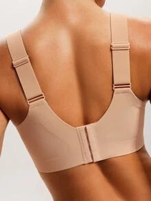 Barelissa 1pc Women's Solid Color Minimalist Seamless Underwear - Apricot - View 2