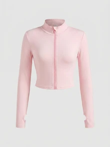 SHEIN Girlism Tween Girl Tween Girl Tween Girl NovaGlow Tween Girl Tween Girl Sporty Casual Daily Knit Solid Color Cardigan Jacket And Flared Pants Set - Pink - View 5