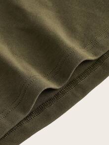 Tseoso Solid Cami Top Everyday House Olive Green Summer Casual Minimalist - Army Green - View 7