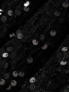 Livesso Women's Sequin Casual Versatile Date & Travel Short Dress Fall - Black - View 7