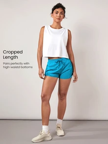 GLOWMODE Women Sports Tees & Tanks Plain - Putih - View 4