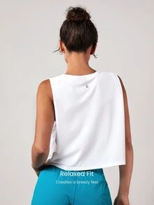 GLOWMODE Women Sports Tees & Tanks Plain - Putih - View 3