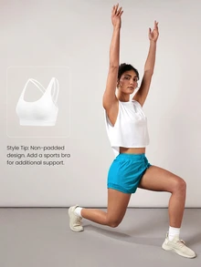 GLOWMODE Women Sports Tees & Tanks Plain - Putih - View 6