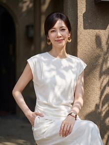 Yumoku Casual Minimalist Women's Summer Solid Color Cap Sleeve Top And Long Pants Set Vacation Beige - Apricot - View 3