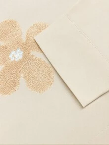 Resyla 3D仿珍珠花朵印花女式衬衫 - 彩色 - 查看 5