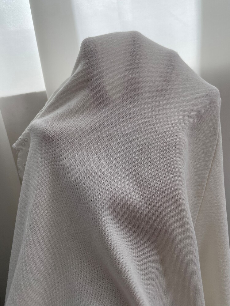 Easowa Crew Neck Ruffle Hem Pullover Sweatshirt, Traceable Cotton Fabric, Casual Relaxed Elegant Commuter Old Money Style, Autumn/Winter Women's Brunch White - White - View 10