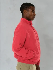 FORM&CHAOS Men's Autumn/Winter Red Embroidered Pullover Jacket - Red - View 6