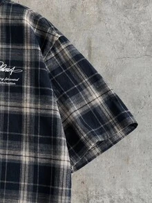 GENTILAND Men's Summer Casual Plaid Short Sleeve Shirt - Ginger - View 6