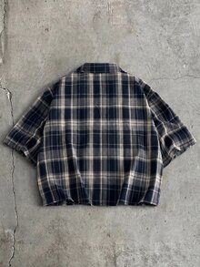 GENTILAND Men's Summer Casual Plaid Short Sleeve Shirt - Ginger - View 3