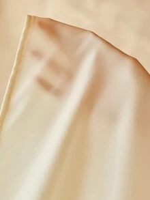 MOTF PREMIUM ELEGANT LACE PATCHWORK LONG SATIN NIGHTGOWN, SPRING/SUMMER - Apricot - View 9