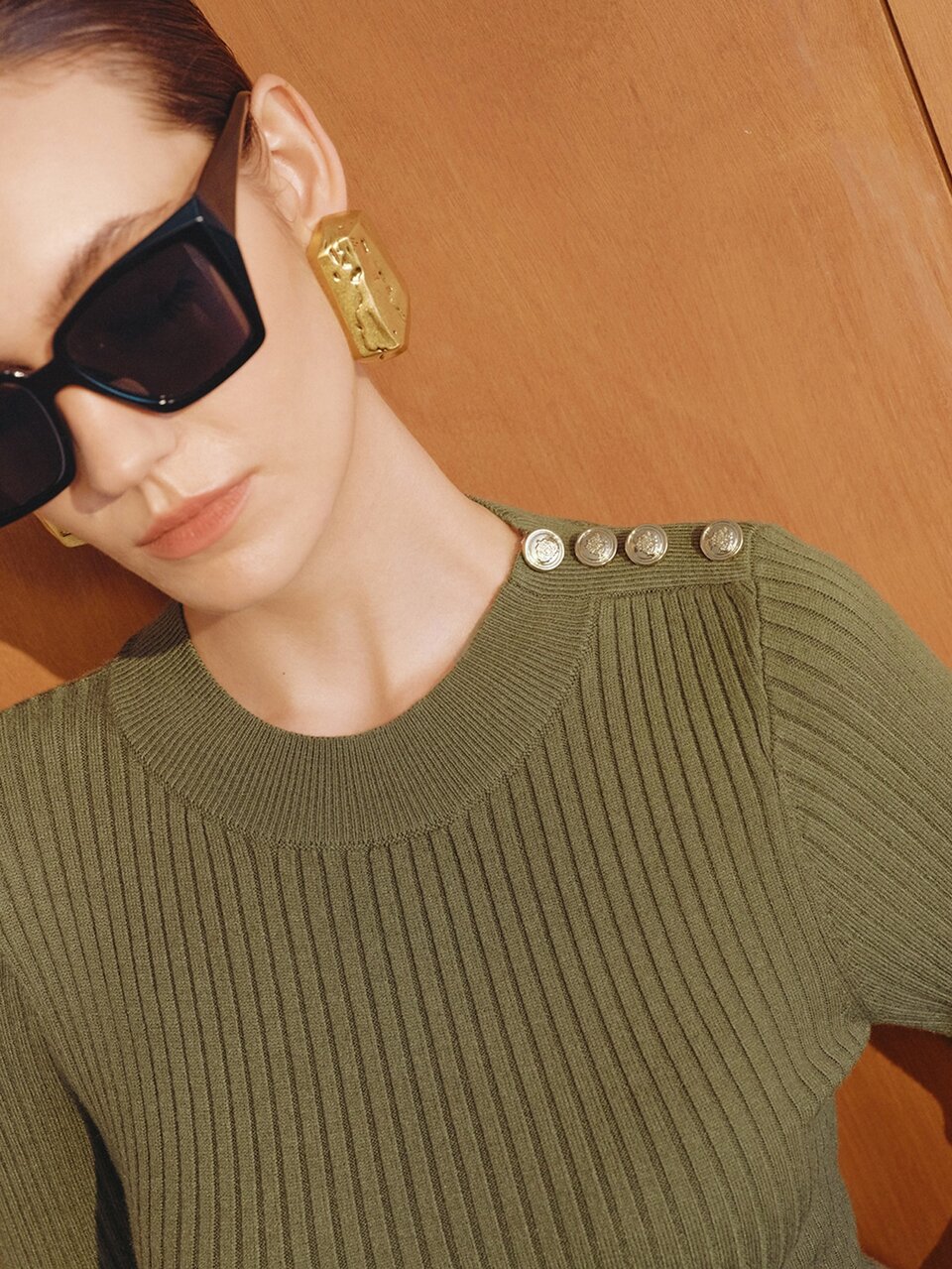 MOTF WOMEN'S AUTUMN/WINTER LONG SLEEVE HIGH NECK RIBBED ELASTIC FITTED KNIT DRESS