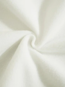 Resyla 女款白色彩虹刺繡運動衫，簡約學院風秋季上衣，休閒街頭日常穿搭，送給朋友的禮物 - 白色 - 查看 5