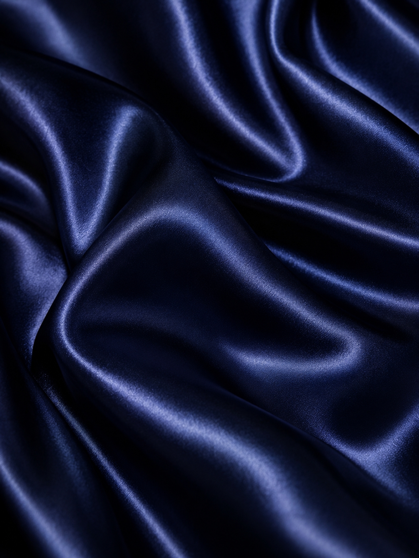 Navy Satin Deep Cowl Neck Sleeveless Open Back Bodysuit, view 7