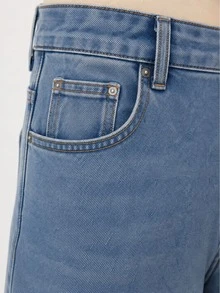 Zerodot Women Blue Denim Relaxed Fit Jeans Casual Daily Fall Pre Fall - Light Wash - View 7