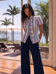 Nöista Blus & Kemeja Wanita - Biru - View 6