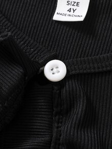 Elladie kids 2pcs/Set Young Girls Solid Color Long Sleeve Knitted Jacket, Minimalist Style Coat, Suitable For Casual Wear In Spring And Summer Fall Winter - Multicolor - View 5