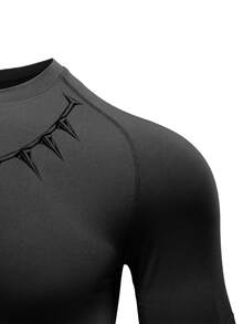 GymBeat Men's Colorblock Casual Versatile Daily Wear Sports T-Shirt, Gym - Black - View 5