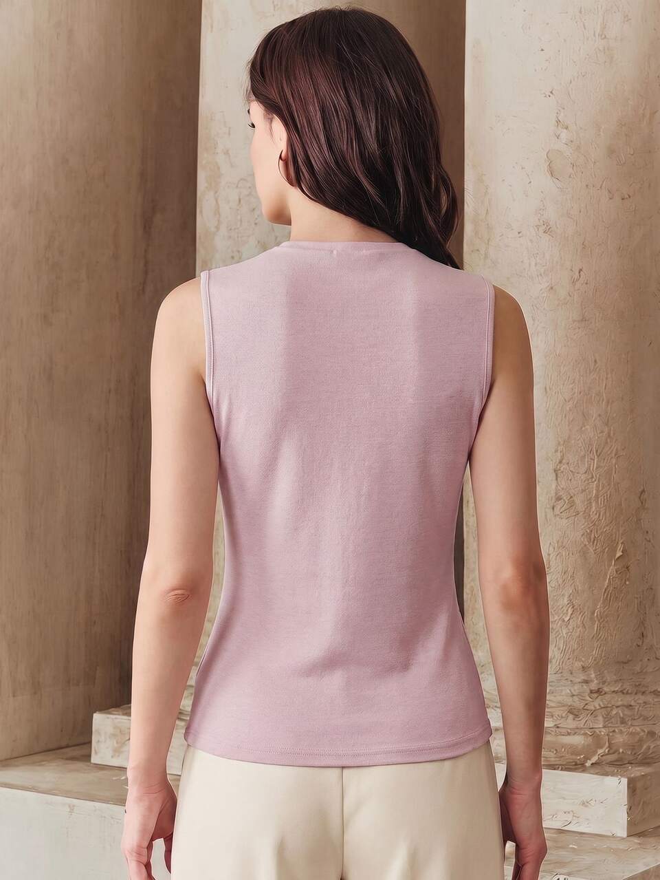 Anewsta Spring/Summer New Elegant Fashion Casual Professional Party Outing Date Holiday Festival Sexy Sheer Lace Trim Knit Elastic Women's Tank Top