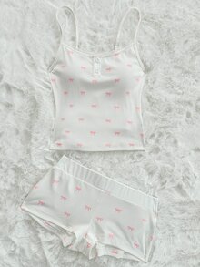 SHEIN ICON 女士日常两件套服装 - 白色 - 查看 9