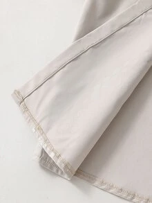 SHEIN 男童復古家庭套裝學院風印花兩件套，方領襯衫＋米白色長褲，鈕扣設計，適用返校季、戶外、派對、婚禮 - 杏色 - 查看 6