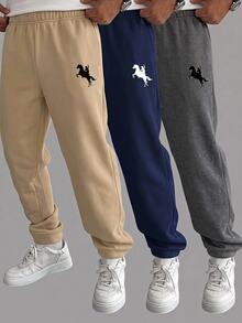 3 Random Pcs Kids Tween Boys Casual Sweatpants,Spring/Summer, AutumnOutfit, WinterOutfit, Back To School - Multicolor - View 6