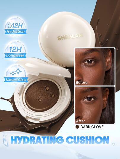 SHEGLAM Lumi Lock & Go Cushion Foundation-Dark Clove Marken-Schönheit Kosmetik Make-up für Frauen und Mädchen