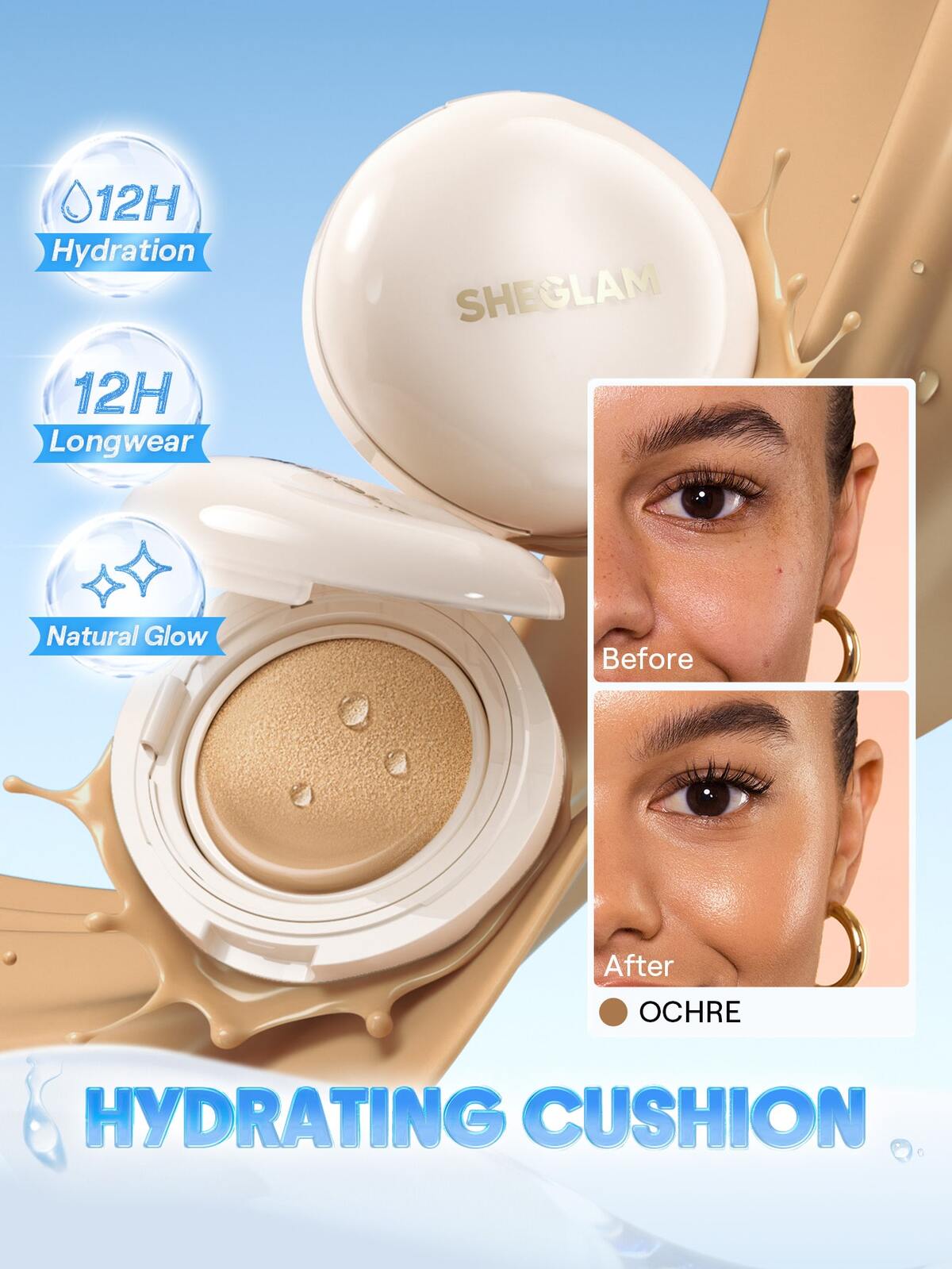 Lumi Lock & Go Cushion Foundation-Ochre
