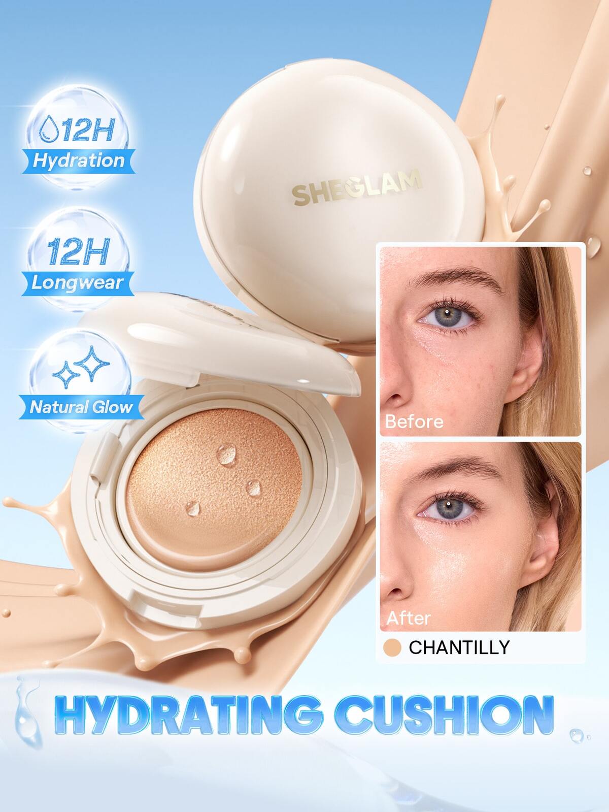 Lumi Lock & Go Cushion Foundation-Chantilly