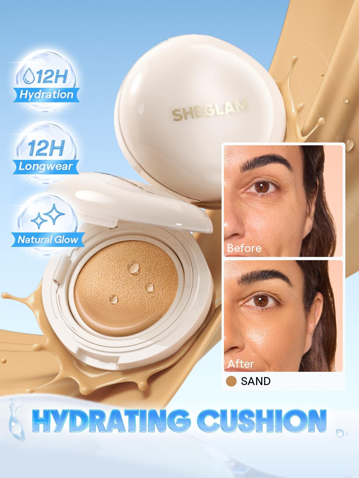 Lumi Lock & Go Cushion Foundation-Sand