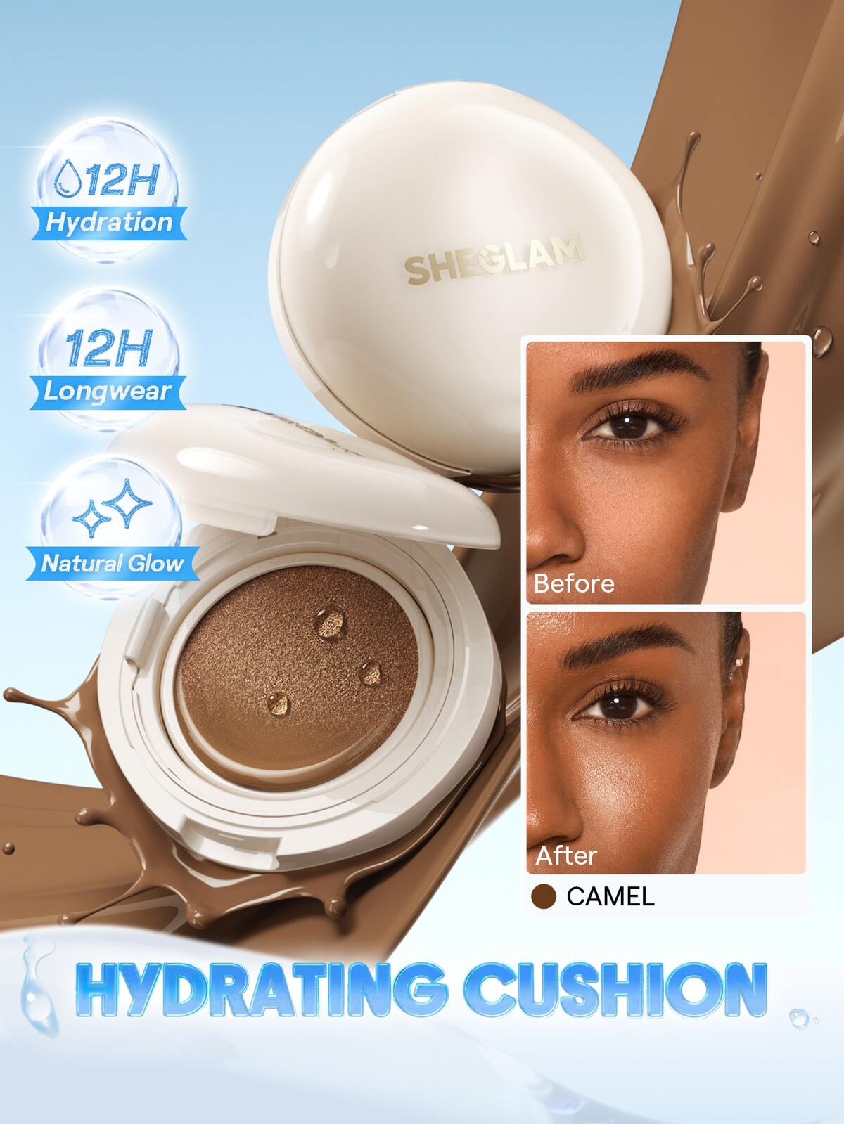 Lumi Lock & Go Cushion Foundation-Camel