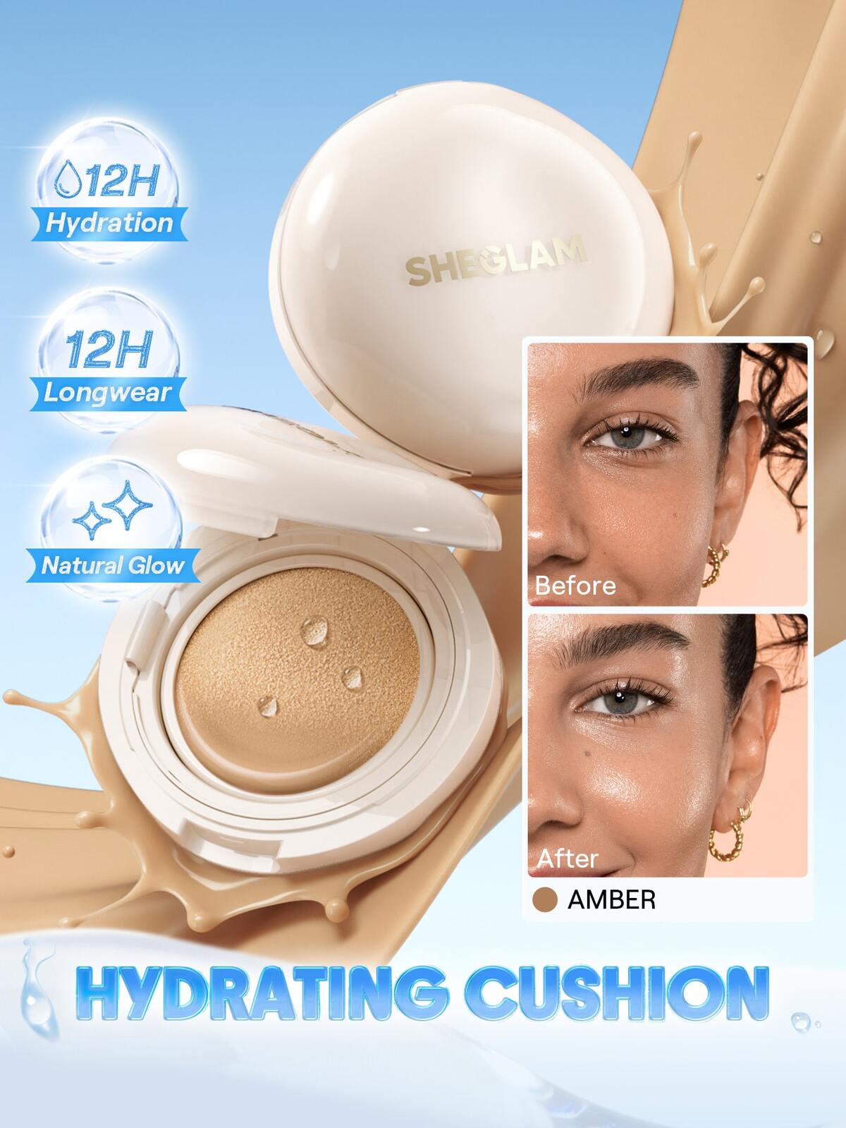 Lumi Lock & Go Cushion Foundation-Amber