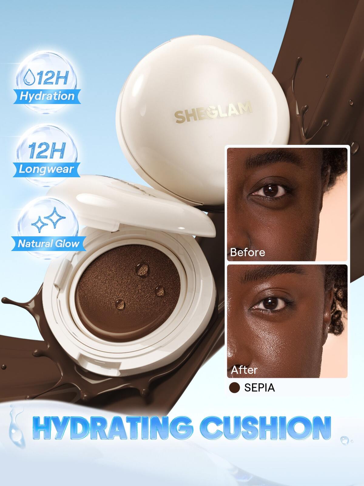Lumi Lock & Go Cushion Foundation-Sepia
