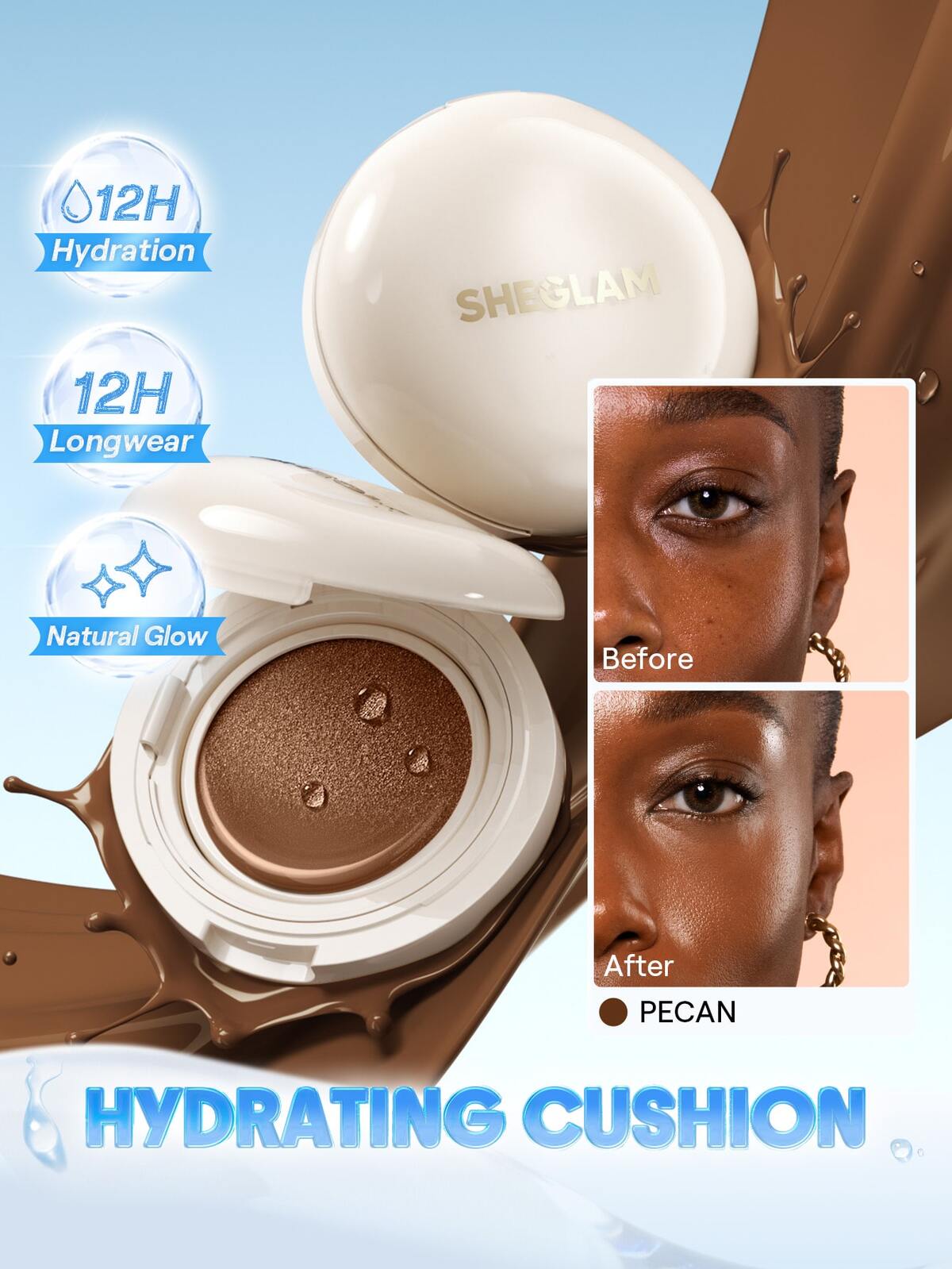 Lumi Lock & Go Cushion Foundation-Pecan